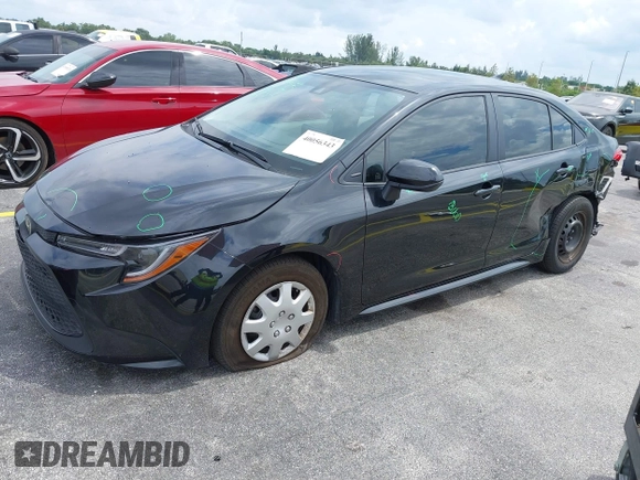 2020 Toyota Corolla L with VIN JTDDPRAE4LJ081658, listed as a IAAI auction lot 41951120 with 34,754 mi miles. Bid and sale history available at carsss.com. Image 2.