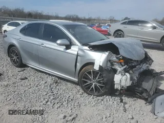 2022 Toyota Camry SE with VIN 4T1G11AK5NU677722, listed as a Copart auction lot 46927405 with 46,786 mi miles and Salvage Title. Bid and sale history available at DreamBid. Image 4.