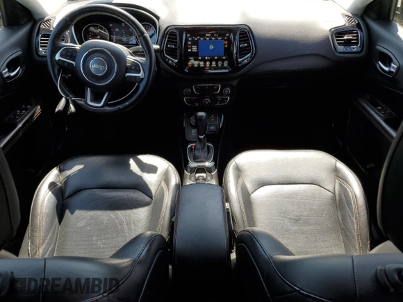 2018 Jeep Compass Limited with VIN 3C4NJDCB8JT457960, listed as a Copart auction lot 61645855 with 43,345 mi miles and Salvage title. Bid and sale history available at DreamBid. Image 8.