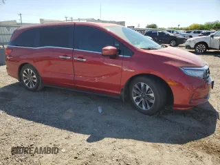 2023 Honda Odyssey EX-L с VIN 5FNRL6H64PB032715, выставлен на аукционе Copart как лот 52238215 с пробегом 39 871 миль миль и Списание • Salvage title. История ставок и продаж доступна на DreamBid. Изображение 4.