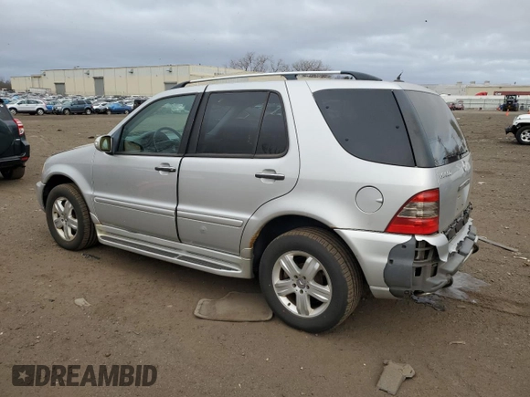 2005 Mercedes-Benz M 500 with VIN 4JGAB75E65A532359, listed as a Copart auction lot 41510825 with 139,916 mi miles and Salvage title. Bid and sale history available at DreamBid. Image 2.