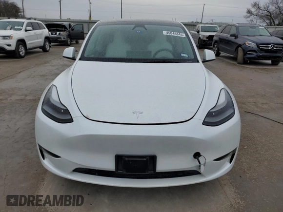 2023 Tesla Model Y Long Range with VIN 7SAYGDEE1PA160314, listed as a Copart auction lot 45048845 with 29,370 mi miles and Salvage Title. Bid and sale history available at DreamBid. Image 5.