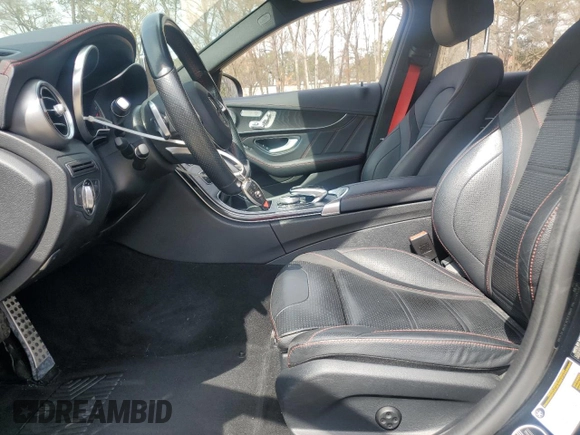 2016 Mercedes-Benz C 450 AMG with VIN 55SWF6EB6GU144975, listed as a Copart auction lot 49087705 with 100,593 mi miles and Salvage Title. Bid and sale history available at carsss.com. Image 7.