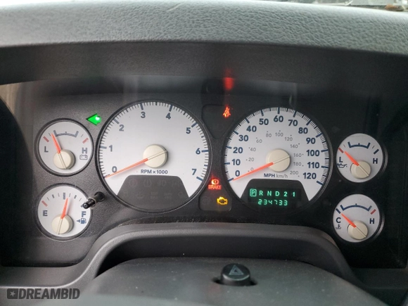 2008 Dodge Ram 2500 SXT with VIN 3D7KS29D98G110496, listed as a Copart auction lot 43574235 with 234,733 mi miles and Clean Title. Bid and sale history available at carsss.com. Image 9.