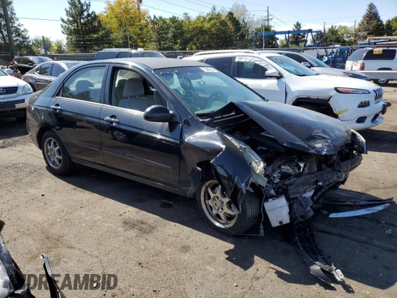 2006 Kia Spectra EX with VIN KNAFE121565332547, listed as a Copart auction lot 73562144 with 155,418 mi miles and Non Repairable. Bid and sale history available at carsss.com. Image 4.