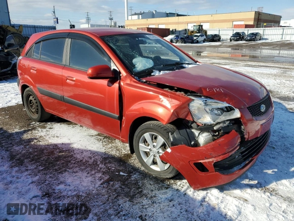 2009 Kia Rio LX with VIN KNADE243596567394, listed as a Copart auction lot 42240065 with 160,044 mi miles and Salvage Title. Bid and sale history available at carsss.com. Image 4.