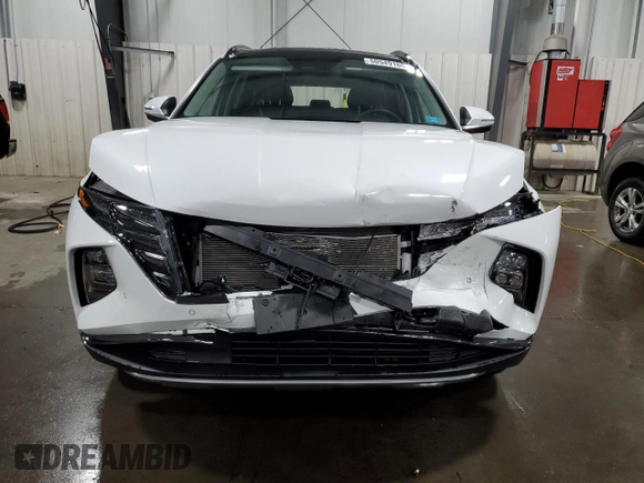 2022 Hyundai Tucson Limited with VIN 5NMJECAE1NH014076, listed as a Copart auction lot 50549165 with 25,652 mi miles and Salvage Title. Bid and sale history available at carsss.com. Image 5.