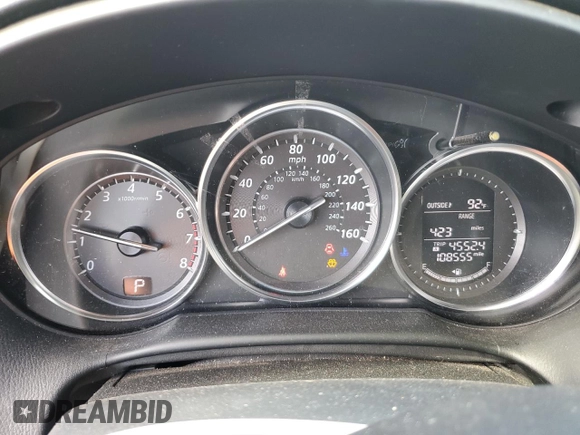 2013 Mazda CX-5 Sport with VIN JM3KE2BEXD0139032, listed as a Copart auction lot 55019325 with 108,555 mi miles and Salvage title. Bid and sale history available at DreamBid. Image 9.
