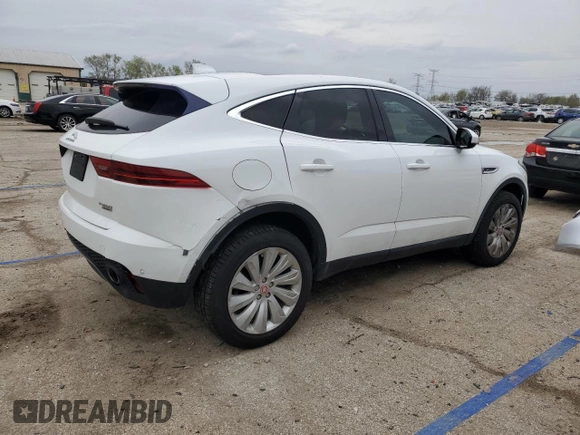 2018 Jaguar E-Pace SE with VIN SADFP2FX1J1Z15509, listed as a Copart auction lot 51812485 with 44,068 mi miles and Salvage Title. Bid and sale history available at DreamBid. Image 3.