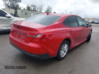 2025 Toyota Camry LE with VIN 4T1DAACK1SU048163, listed as a IAAI auction lot 41792637 with Not Provided miles and . Bid and sale history available at DreamBid. Image 4.