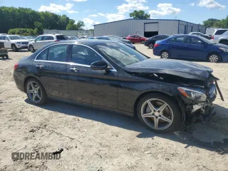 2016 Mercedes-Benz C 300 Luxury with VIN WDDWF4KB8GR167040, listed as a Copart auction lot 58181125 with 42,429 mi miles and Salvage title. Bid and sale history available at DreamBid. Image 4.