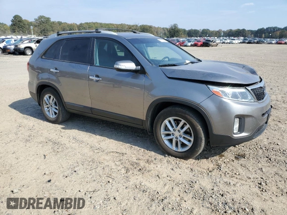 2015 Kia Sorento LX with VIN 5XYKT4A67FG635293, listed as a Copart auction lot 77755594 with 190,843 mi miles and Salvage Title. Bid and sale history available at carsss.com. Image 4.