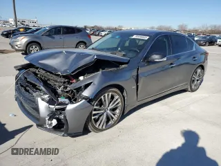 2018 Infiniti Q50 Sport with VIN JN1EV7AP8JM355507, listed as a Copart auction lot 88958005 with 67,852 mi miles and Salvage Title. Bid and sale history available at carsss.com. Image 1.