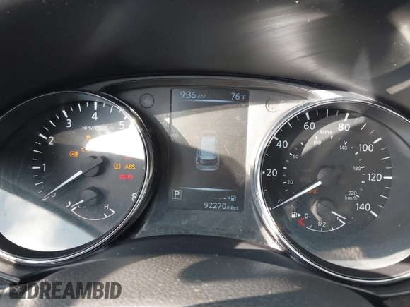 2017 Nissan Rogue SV with VIN 5N1AT2MT7HC748830, listed as a IAAI auction lot 41517488 with 92,270 mi miles and . Bid and sale history available at DreamBid. Image 7.