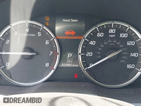 2016 Acura MDX with VIN 5FRYD4H22GB017638, listed as a IAAI auction lot 42085218 with 72,987 mi miles. Bid and sale history available at carsss.com. Image 7.