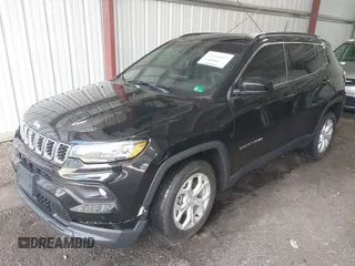 2024 Jeep Compass Latitude with VIN 3C4NJDBNXRT101453, listed as a IAAI auction lot 42016404 with 3,739 mi miles and . Bid and sale history available at carsss.com. Image 17.