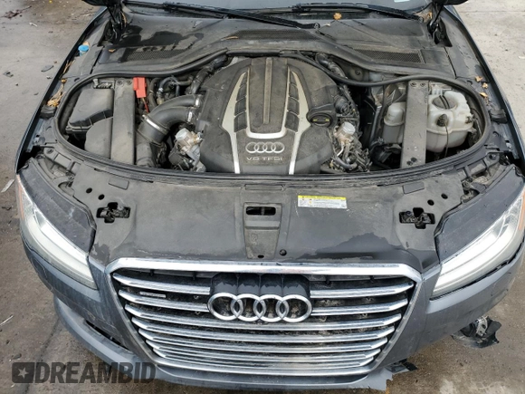 2016 Audi A8 Sport with VIN WAU43AFD1GN019272, listed as a Copart auction lot 45427105 with 91,341 mi miles and Salvage title. Bid and sale history available at DreamBid. Image 11.