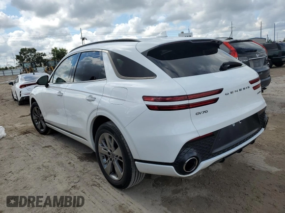 2022 Genesis GV70 Sport z VIN KMUMCDTC8NU040829, wystawiony jako Copart lot #73976134 z przebiegiem Nie podano mil oraz Nie do naprawy • Non repairable. Historia ofert i sprzedaży dostępna na DreamBid. Obrazek 2.