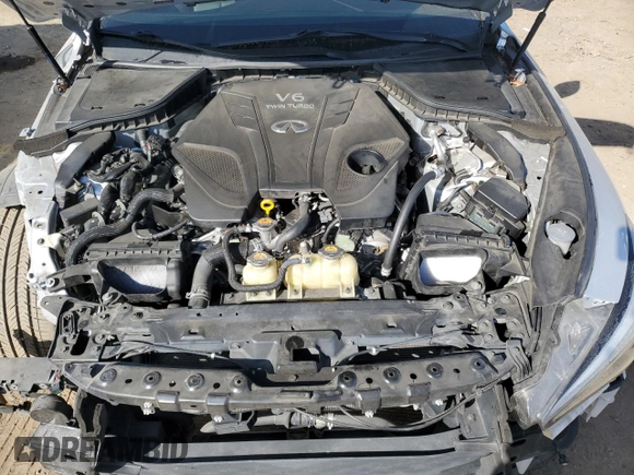 2019 Infiniti Q50 Luxe z VIN JN1EV7AP4KM543474, wystawiony jako Copart lot #52426585 z przebiegiem 50 435 mil mil oraz Szkoda całkowita • Salvage title. Historia ofert i sprzedaży dostępna na DreamBid. Obrazek 11.