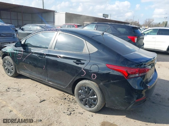 2022 Hyundai Accent SE with VIN 3KPC24A66NE164059, listed as a IAAI auction lot 41471840 with 44,085 mi miles. Bid and sale history available at carsss.com. Image 3.