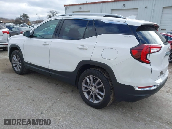 2023 GMC Terrain SLT with VIN 3GKALVEG1PL186230, listed as a IAAI auction lot 41479357 with 36,173 mi miles and . Bid and sale history available at carsss.com. Image 3.