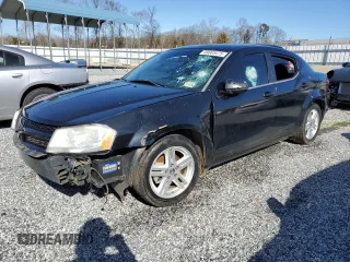 2013 Dodge Avenger SXT with VIN 1C3CDZCB6DN590611, listed as a Copart auction lot 45665475 with 195,808 mi miles and Salvage Title. Bid and sale history available at carsss.com. Image 1.