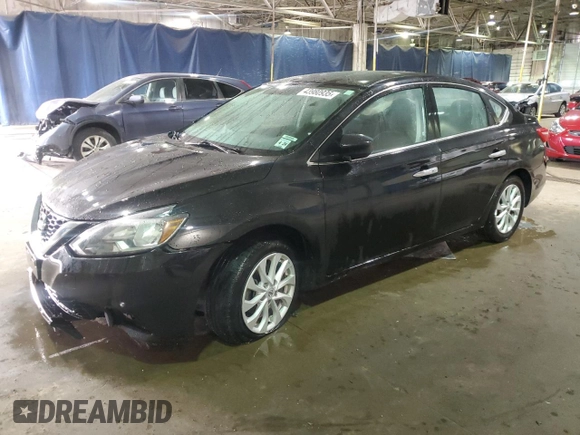 2019 Nissan Sentra S with VIN 3N1AB7AP4KY356952, listed as a Copart auction lot 43980935 with 113,553 mi miles and Salvage Title. Bid and sale history available at carsss.com. Image 1.