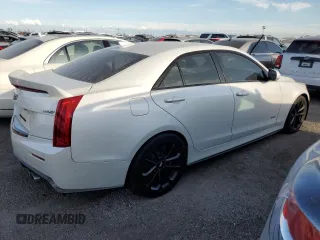 2017 Cadillac ATS-V with VIN 1G6AN5SY7H0212057, listed as a Copart auction lot 74587054 with Not Provided miles and Salvage Title. Bid and sale history available at carsss.com. Image 3.