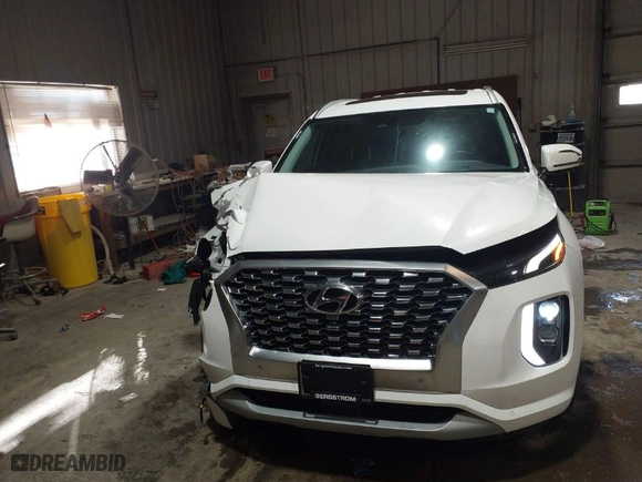 2022 Hyundai Palisade Ultimate Calligraphy with VIN KM8R5DHE4NU460659, listed as a IAAI auction lot 41639293 with 55,726 mi miles. Bid and sale history available at carsss.com. Image 12.