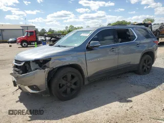 2018 Chevrolet Traverse LT Leather with VIN 1GNEVHKWXJJ204718, listed as a Copart auction lot 52567965 with 160,975 mi miles and Salvage Title. Bid and sale history available at carsss.com. Image 1.
