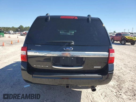 2015 Ford Expedition EL Platinum with VIN 1FMJK1LT4FEF14189, listed as a Copart auction lot 80850174 with 143,909 mi miles and Salvage Title. Bid and sale history available at carsss.com. Image 6.
