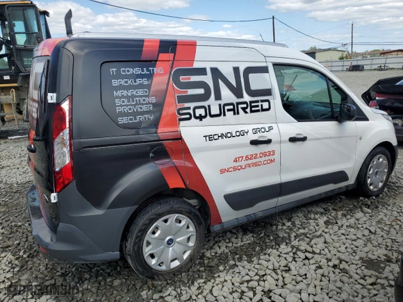 2017 Ford Transit Connect Van XL with VIN NM0LS6E77H1337672, listed as a Copart auction lot 68083504 with 0 mi miles and Salvage Title. Bid and sale history available at carsss.com. Image 3.