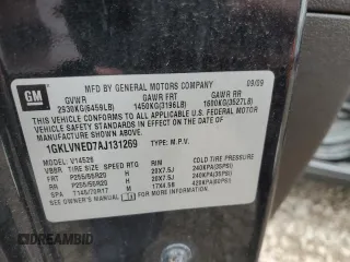 2010 GMC Acadia SLT2 with VIN 1GKLVNED7AJ131269, listed as a Copart auction lot 51303825 with 174,518 mi miles and Salvage Title. Bid and sale history available at DreamBid. Image 13.