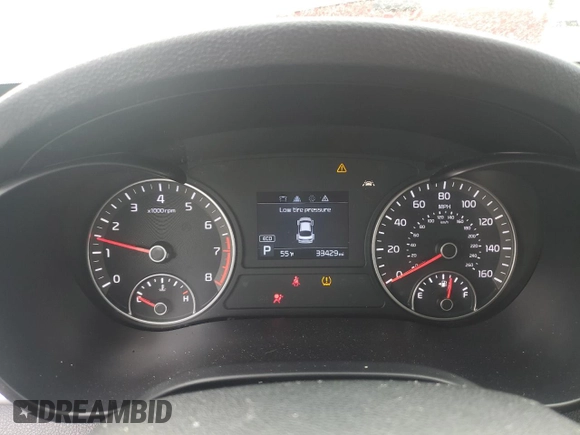 2019 Kia Optima LX with VIN 5XXGT4L39KG308417, listed as a Copart auction lot 45758535 with 33,429 mi miles and Salvage Title. Bid and sale history available at carsss.com. Image 9.