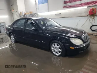 2002 Mercedes-Benz S-Class 5.0L with VIN WDBNG75J22A291981, listed as a Copart auction lot 83035044 with 0 mi miles and Salvage Title. Bid and sale history available at carsss.com. Image 4.