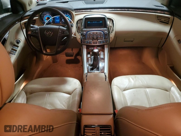 2011 Buick LaCrosse CXL with VIN 1G4GC5ED6BF201010, listed as a Copart auction lot 52025925 with 44,208 mi miles and Salvage Title. Bid and sale history available at DreamBid. Image 8.