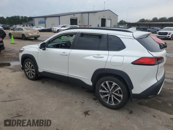 2023 Toyota Corolla Cross XLE with VIN 7MUDAABG3PV044005, listed as a Copart auction lot 54955225 with 50,712 mi miles and Salvage title. Bid and sale history available at DreamBid. Image 2.