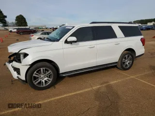 2023 Ford Expedition Max XLT with VIN 1FMJK1J87PEA46619, listed as a Copart auction lot 88197435 with 22,477 mi miles and Salvage title. Bid and sale history available at DreamBid. Image 1.