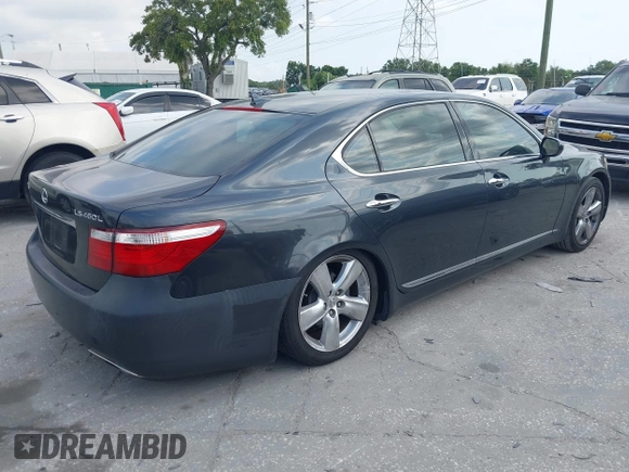 2008 Lexus LS 460 L with VIN JTHGL46F385031829, listed as a IAAI auction lot 42219797 with 162,332 mi miles and . Bid and sale history available at DreamBid. Image 4.
