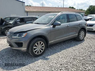2015 Volkswagen Touareg Sport with VIN WVGEF9BP0FD003951, listed as a Copart auction lot 62288434 with 95,153 mi miles and Salvage title. Bid and sale history available at DreamBid. Image 1.