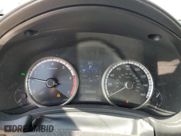 2015 Lexus NX 200t with VIN JTJBARBZ0F2042359, listed as a Copart auction lot 60985705 with 147,584 mi miles and Salvage title. Bid and sale history available at DreamBid. Image 9.