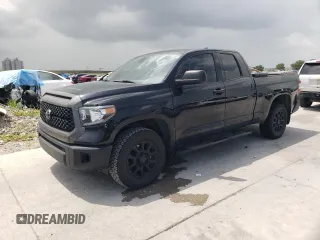2021 Toyota Tundra SR with VIN 5TFRY5F17MX286018, listed as a Copart auction lot 61780125 with 83,161 mi miles and Salvage title. Bid and sale history available at DreamBid. Image 1.