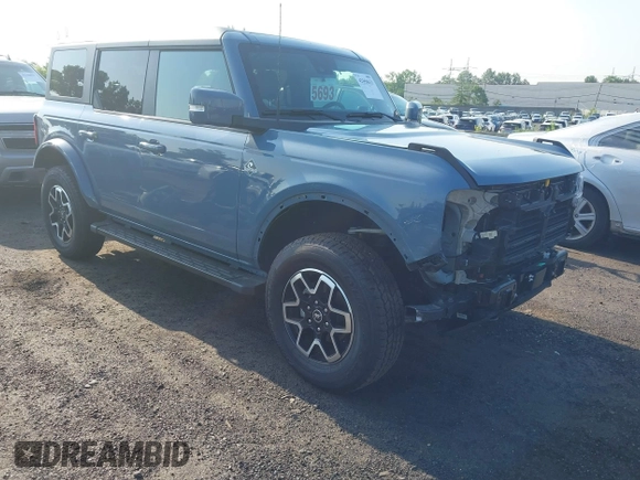 2024 Ford Bronco Outer Banks z VIN 1FMDE8BH3RLB41205, wystawiony jako IAAI lot #42558633 z przebiegiem 1 457 mil mil oraz . Historia ofert i sprzedaży dostępna na DreamBid. Obrazek 1.