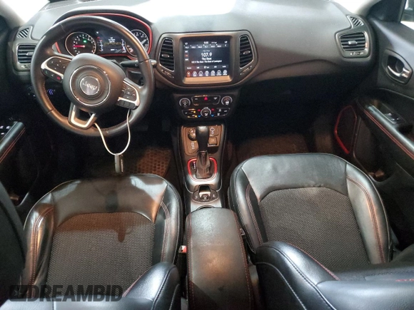 2019 Jeep Compass Trailhawk with VIN 3C4NJDDB2KT739530, listed as a Copart auction lot 55241795 with 80,541 mi miles and Salvage title. Bid and sale history available at DreamBid. Image 8.