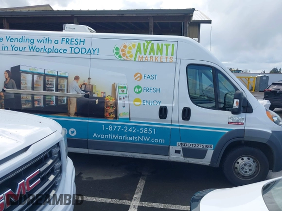 2017 Ram ProMaster Cargo with VIN 3C6URVHG7HE528120, listed as a IAAI auction lot 41934076 with 153,144 mi miles and . Bid and sale history available at DreamBid. Image 13.