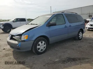 2002 Toyota Sienna LE with VIN 4T3ZF13C52U500896, listed as a Copart auction lot 53471125 with 223,003 mi miles and Salvage Title. Bid and sale history available at carsss.com. Image 1.