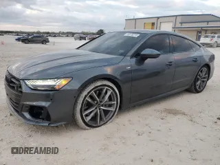 2023 Audi A7 z VIN WAUU2BF25PN094497, wystawiony jako Copart lot #86076074 z przebiegiem 14 831 mil mil oraz Szkody całkowita. Historia ofert i sprzedaży dostępna na DreamBid. Obrazek 1.