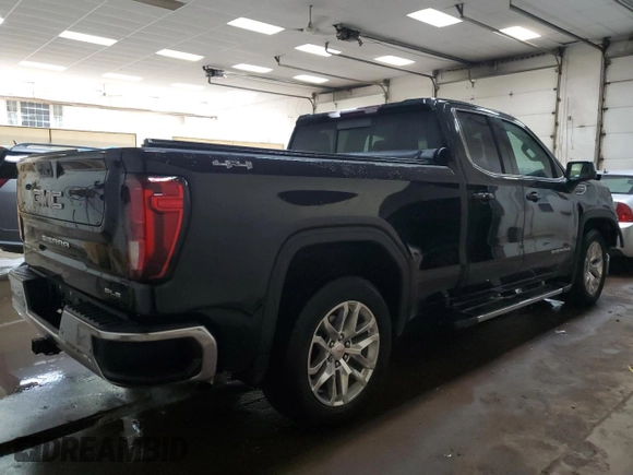 2022 GMC Sierra 1500 Limited SLE with VIN 1GTR9BED2NZ105999, listed as a Copart auction lot 45668574 with 46,841 mi miles and Salvage Title. Bid and sale history available at carsss.com. Image 3.