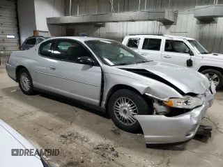 2002 Chevrolet Monte Carlo LS with VIN 2G1WW12EX29231271, listed as a Copart auction lot 82570934 with 145,028 mi miles and Non Repairable. Bid and sale history available at carsss.com. Image 4.