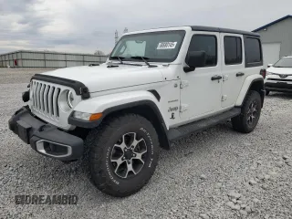 2019 Jeep Wrangler Unlimited Sahara with VIN 1C4HJXEGXKW517725, listed as a Copart auction lot 50680145 with 84,008 mi miles and Salvage Title. Bid and sale history available at carsss.com. Image 1.